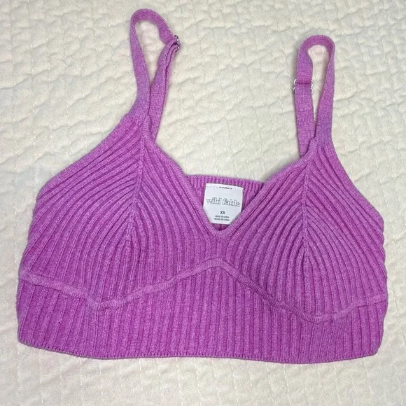 Wild Fable Women’s Ribbed Bralette - Pink - Picture 5 of 5